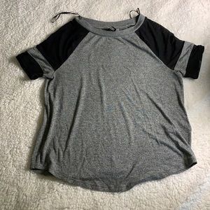 Black and grey top